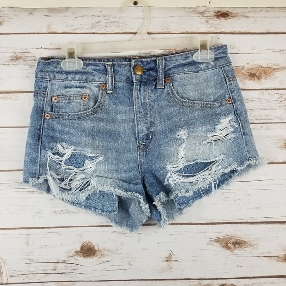 American Eagle Outfitters Pants - AMERICAN EAGLE hi-rise festival shorties size 4
